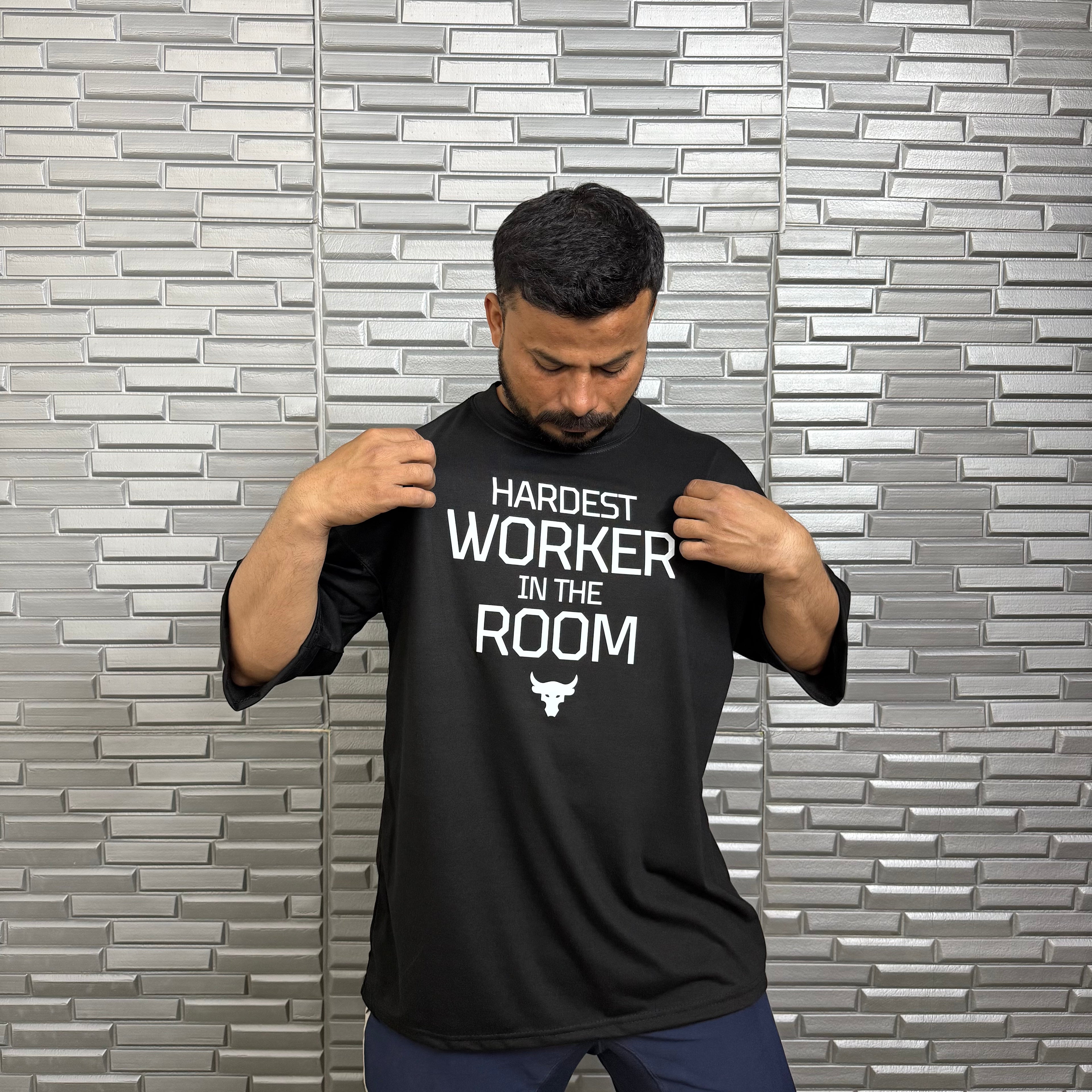 Hardest Worker In The Room | Project Rock OverSized T-Shirt