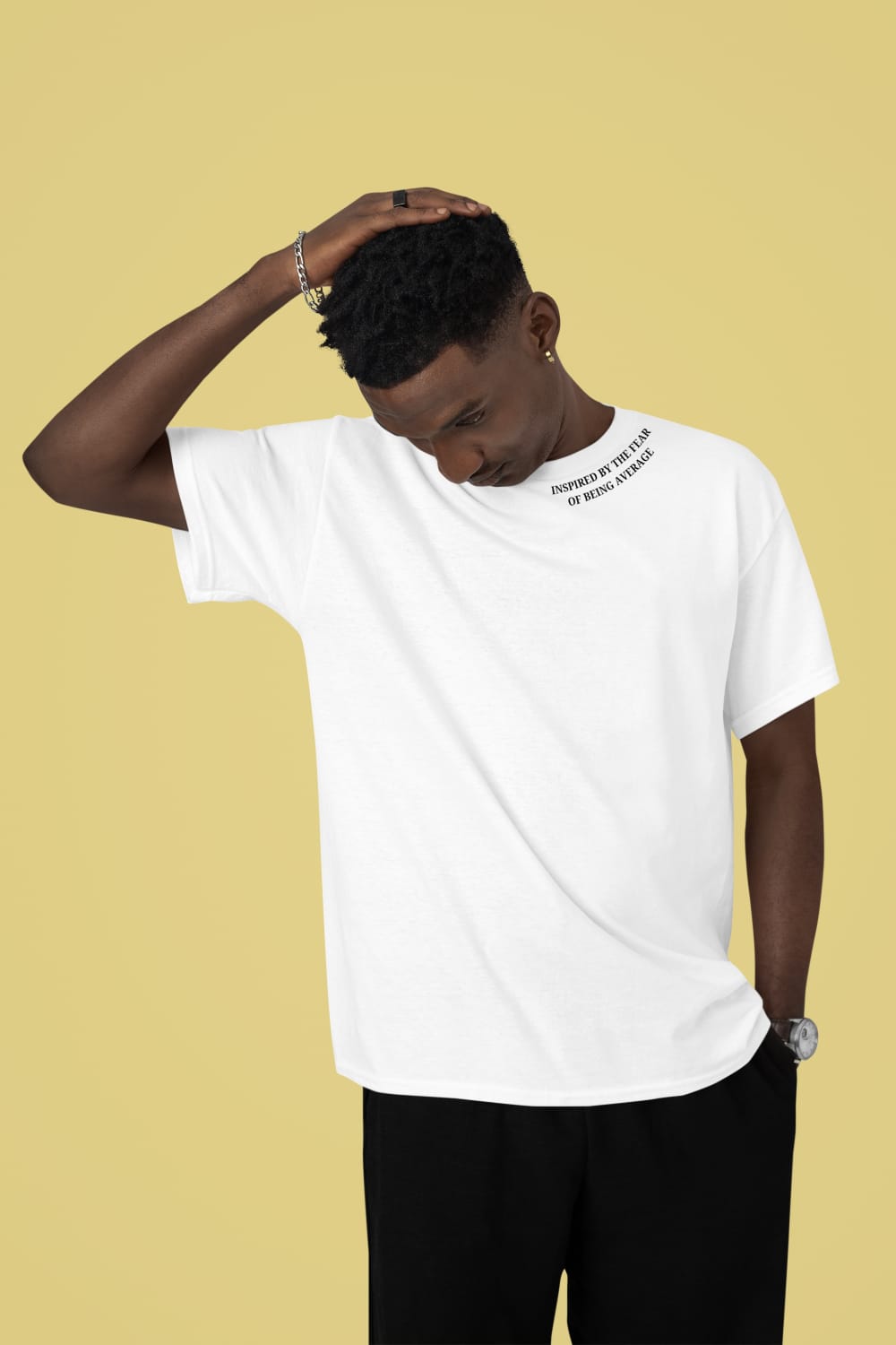 Inspired By The Fear Of Being Average | OverSized T-Shirt | BHURI