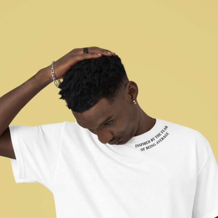 Inspired By The Fear Of Being Average | OverSized T-Shirt | BHURI