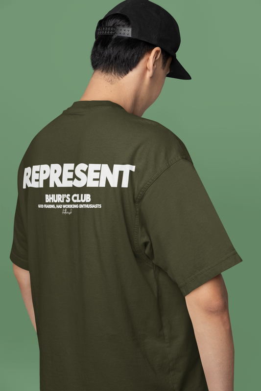 Represent | BHURI's Club | OverSized T-Shirt